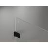 Mexen Lunar-B L kabina prysznicowa uchylna lewa 95 x 90 cm, transparent, czarna - 832L-095-090-70-00-L