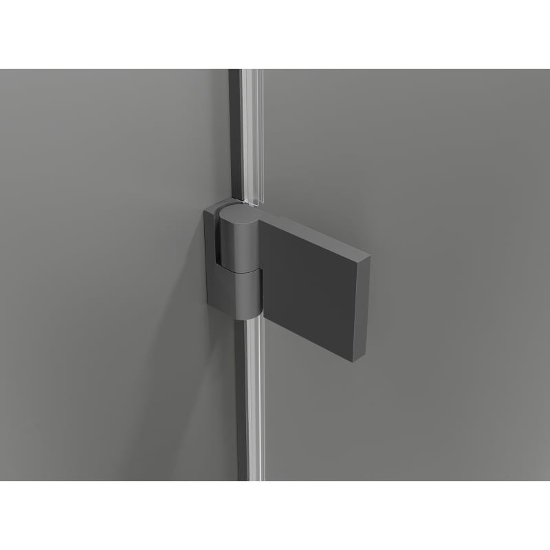 Mexen Lunar-B L kabina prysznicowa uchylna lewa 80 x 80 cm, transparent, gun metal - 832L-080-080-95-00-L
