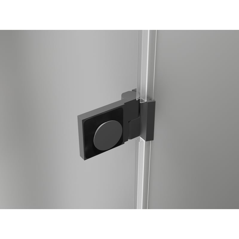 Mexen Lunar-B L kabina prysznicowa uchylna lewa 80 x 80 cm, transparent, gun metal - 832L-080-080-95-00-L
