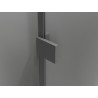 Mexen Lunar-B L kabina prysznicowa uchylna lewa 90 x 90 cm, transparent, gun metal - 832L-090-090-95-00-L