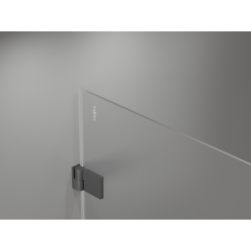 Mexen Lunar-B L kabina prysznicowa uchylna lewa 100 x 100 cm, transparent, gun metal - 832L-100-100-95-00-L