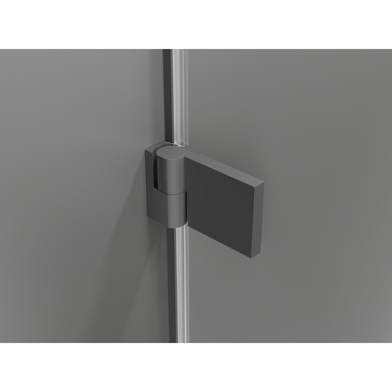 Mexen Lunar-B L kabina prysznicowa uchylna lewa 100 x 100 cm, transparent, gun metal - 832L-100-100-95-00-L