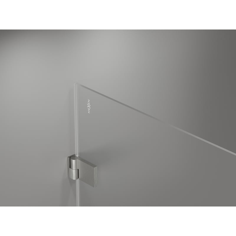 Mexen Lunar-B L kabina prysznicowa uchylna lewa 90 x 80 cm, transparent, nikiel szczotkowany- 832L-090-080-97-00-L