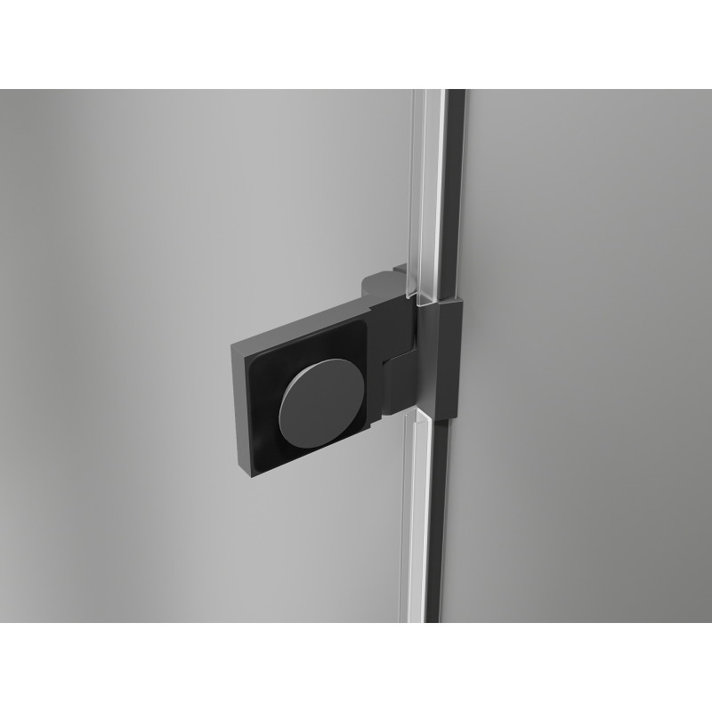 Mexen Lunar-B kabina prysznicowa uchylna prawa 85 x 80 cm, transparent, gun metal - 832-085-080-95-00-P