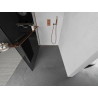 Mexen Kioto+ ścianka prysznicowa z półką Walk-in 70 x 200 cm, grafit, różowe złoto - 800-070-121-60-40