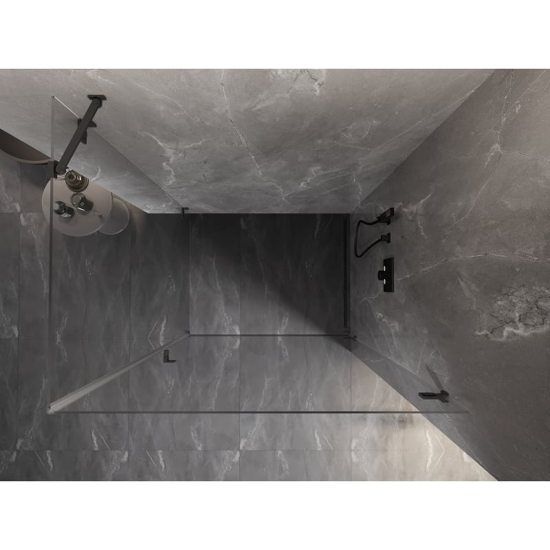Mexen Lunar-B kabina prysznicowa uchylna prawa 90 x 80 cm, transparent, gun metal - 832-090-080-95-00-P