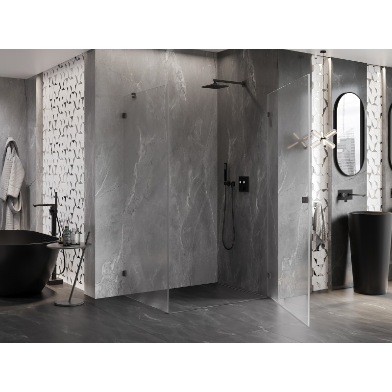 Mexen Lunar-B kabina prysznicowa uchylna prawa 95 x 90 cm, transparent, gun metal - 832-095-090-95-00-P