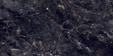 Mexen Rokocha Black gres szkliwiony rekt. G1, płytka podłogowo-ścienna 120 x 60 cm, wysoki połysk - TL205-120-060-01