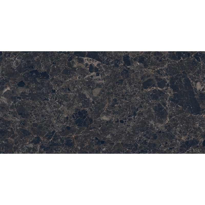 Mexen Slik Emperador Black gres szkliwiony rekt. G1, płytka podłogowo-ścienna 120 x 60 cm, wysoki połysk - TL207-120-060-01