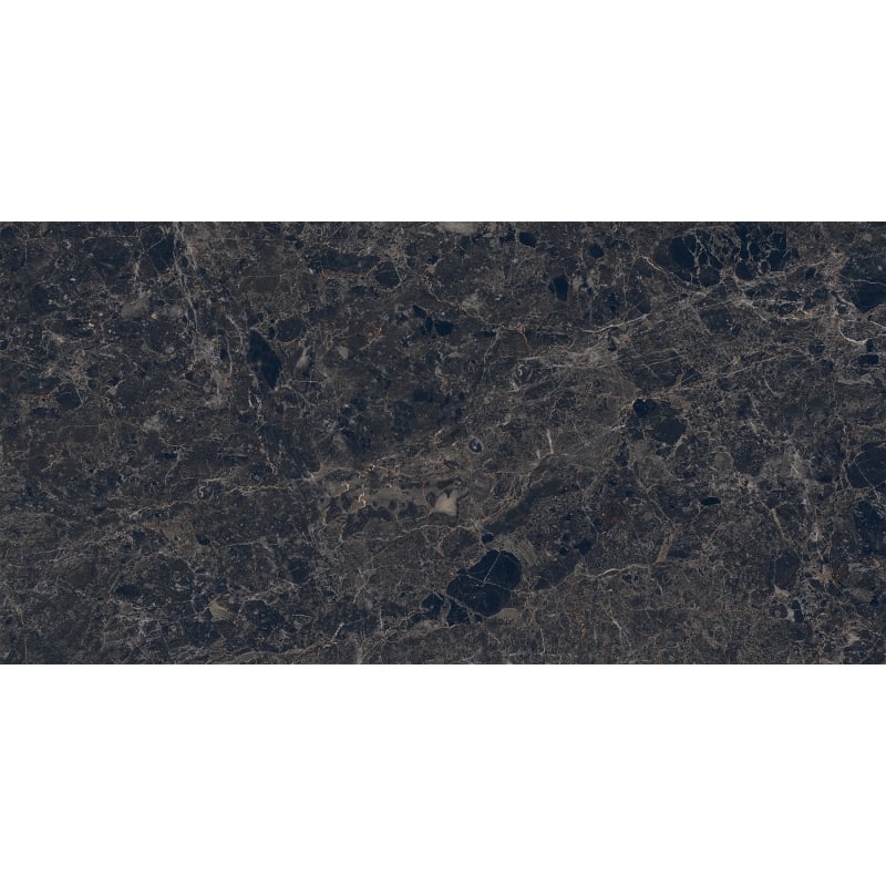 Mexen Slik Emperador Black gres szkliwiony rekt. G1, płytka podłogowo-ścienna 120 x 60 cm, wysoki połysk - TL207-120-060-01