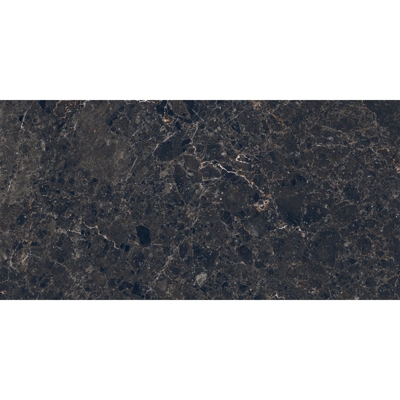 Mexen Slik Emperador Black gres szkliwiony rekt. G1, płytka podłogowo-ścienna 120 x 60 cm, wysoki połysk - TL207-120-060-01
