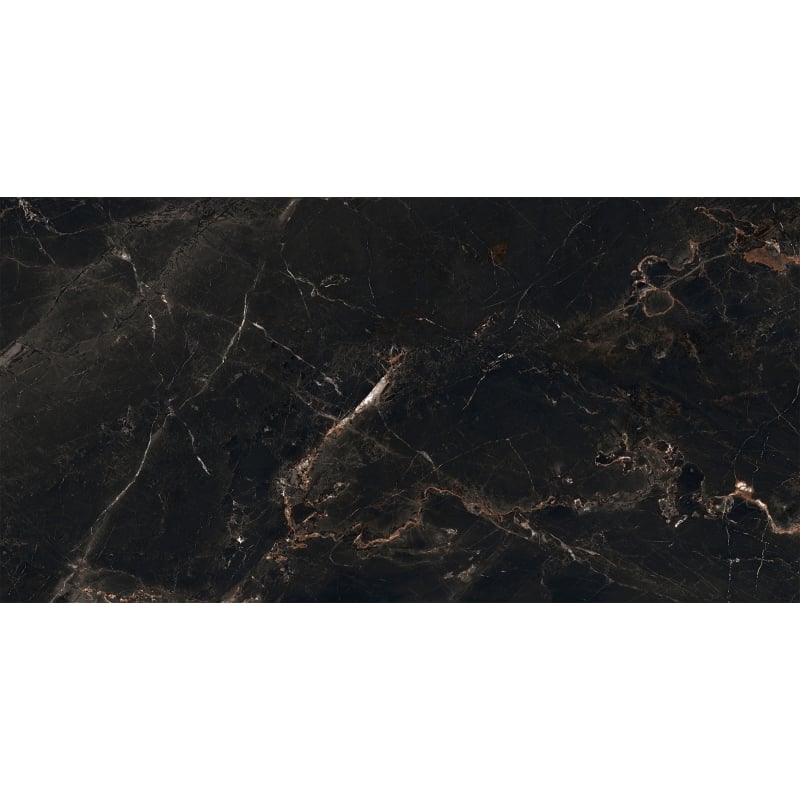 Mexen Marquino Black gres szkliwiony rekt. G1, płytka podłogowo-ścienna 120 x 60 cm, wysoki połysk - TL214-120-060-00