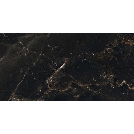 Mexen Marquino Black gres szkliwiony rekt. G1, płytka podłogowo-ścienna 120 x 60 cm, wysoki połysk - TL214-120-060-00