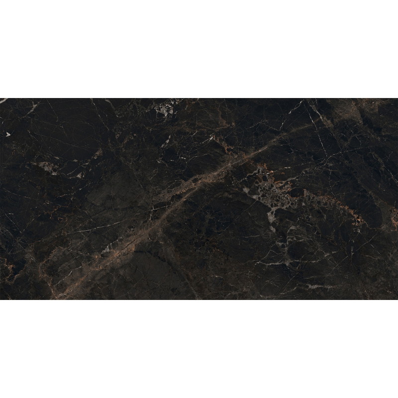 Mexen Marquino Black gres szkliwiony rekt. G1, płytka podłogowo-ścienna 120 x 60 cm, wysoki połysk - TL214-120-060-00