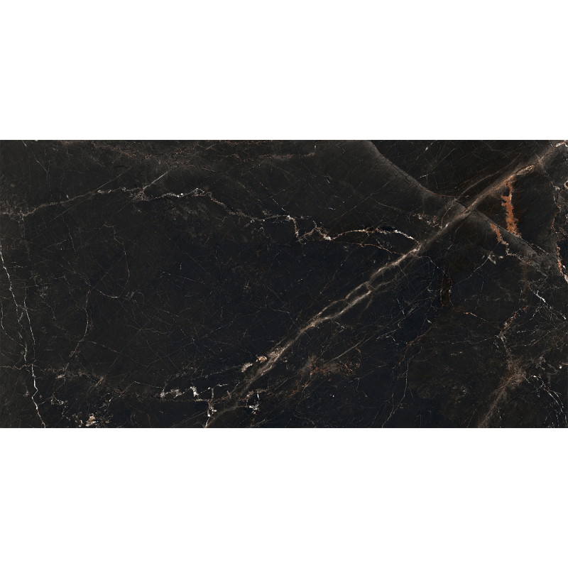 Mexen Marquino Black gres szkliwiony rekt. G1, płytka podłogowo-ścienna 120 x 60 cm, wysoki połysk - TL214-120-060-00