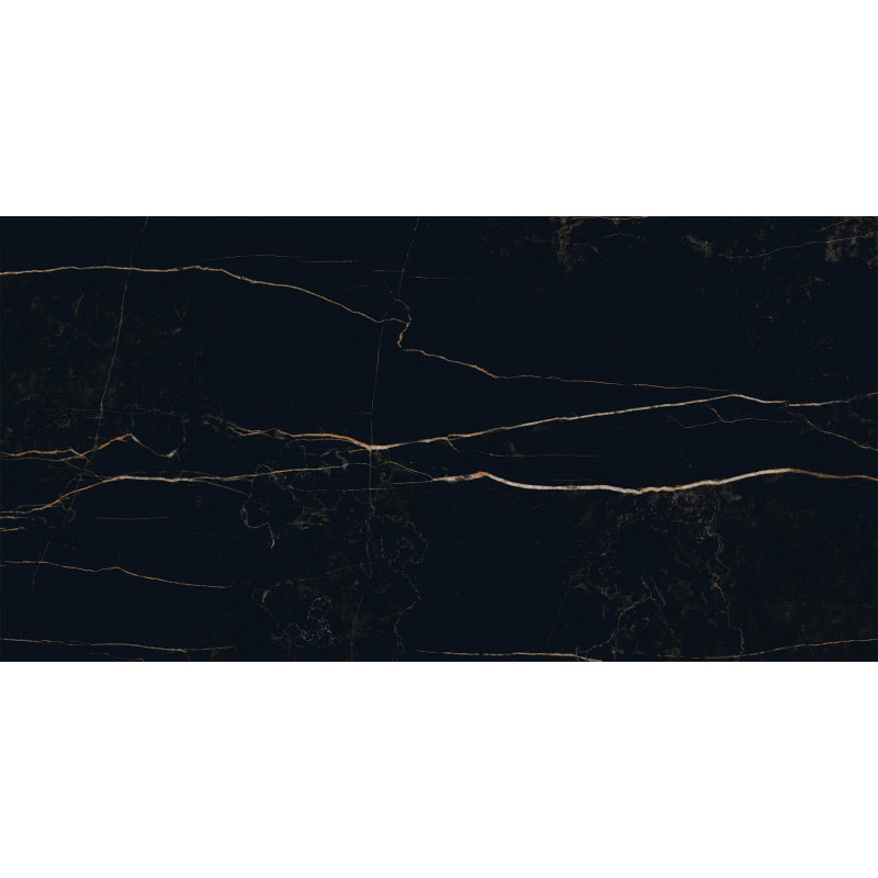 Mexen Flamingo Black gres szkliwiony rekt. G1, płytka podłogowo-ścienna 120 x 60 cm, wysoki połysk - TL215-120-060-00