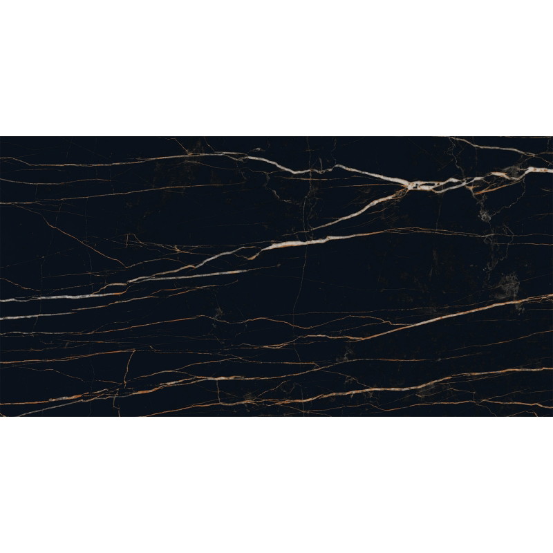 Mexen Flamingo Black gres szkliwiony rekt. G1, płytka podłogowo-ścienna 120 x 60 cm, wysoki połysk - TL215-120-060-00