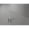 Mexen Lunar-B L kabina prysznicowa uchylna prawa 80 x 80 cm, transparent, nikiel szczotkowany - 832L-080-080-97-00-P