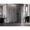 Mexen Lunar-B L kabina prysznicowa uchylna prawa 80 x 80 cm, transparent, gun metal - 832L-080-080-95-00-P
