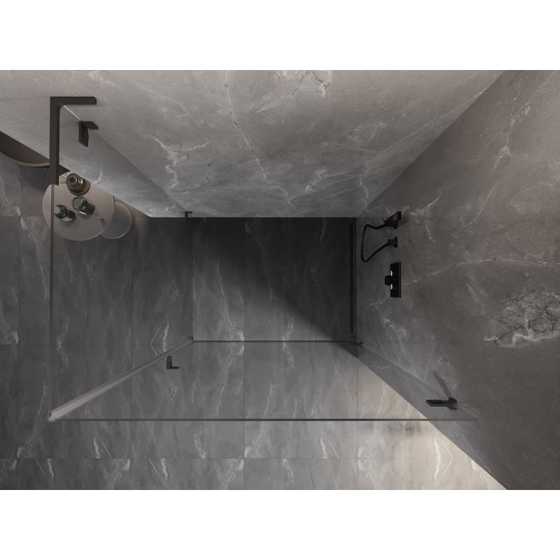 Mexen Lunar-B L kabina prysznicowa uchylna prawa 90 x 80 cm, transparent, gun metal - 832L-090-080-95-00-P