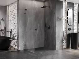 Mexen Lunar-B L kabina prysznicowa uchylna prawa 100 x 90 cm, transparent, gun metal - 832L-100-090-95-00-P