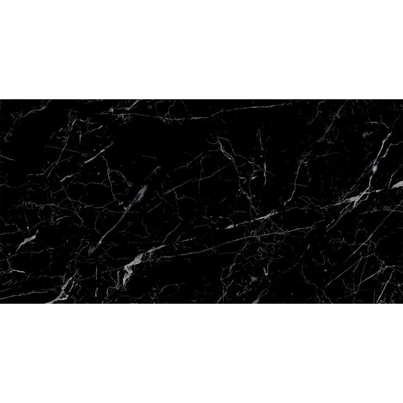 Mexen Simba Black gres szkliwiony rekt. G1, płytka podłogowo-ścienna 120 x 60 cm, wysoki połysk - TL210-120-060-00