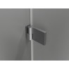 Mexen Lunar-B L kabina prysznicowa uchylna prawa 95 x 80 cm, transparent, gun gray szczotkowany - 832L-095-080-66-00-P