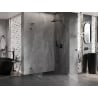 Mexen Lunar-B L kabina prysznicowa uchylna prawa 95 x 80 cm, transparent, gun gray szczotkowany - 832L-095-080-66-00-P