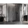Mexen Lunar-B L kabina prysznicowa uchylna prawa 95 x 80 cm, transparent, gun gray szczotkowany - 832L-095-080-66-00-P