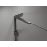 Mexen Lunar-B L kabina prysznicowa uchylna prawa 100 x 80 cm, transparent, gun gray szczotkowany - 832L-100-080-66-00-P