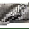 Mexen Lunar-B L kabina prysznicowa uchylna prawa 70 x 70 cm, transparent, czarna - 832L-070-070-70-00-P