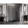 Mexen Lunar-B L kabina prysznicowa uchylna prawa 90 x 80 cm, transparent, czarna - 832L-090-080-70-00-P