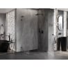 Mexen Lunar-B L kabina prysznicowa uchylna prawa 90 x 80 cm, transparent, czarna - 832L-090-080-70-00-P