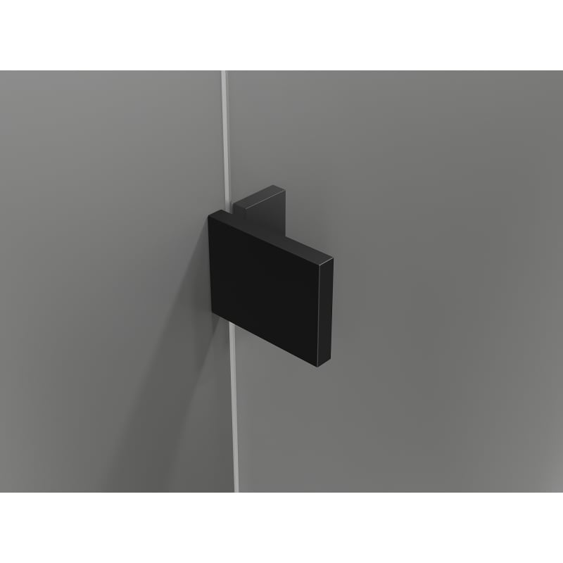 Mexen Lunar-B L kabina prysznicowa uchylna prawa 90 x 80 cm, transparent, czarna - 832L-090-080-70-00-P
