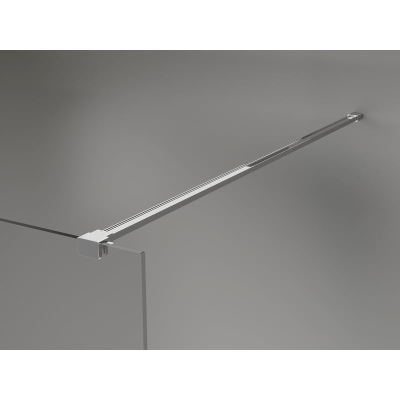 Mexen Lunar ścianka prysznicowa Walk-in lewa 130 x 200 cm, transparent 8 mm, chrom - 830-130-000-01-00-L