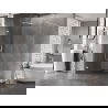 Mexen Lunar ścianka prysznicowa Walk-in lewa 80 x 200 cm, transparent 8 mm, biała - 830-080-000-20-00-L