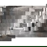 Mexen Lunar ścianka prysznicowa Walk-in lewa 90 x 200 cm, transparent 8 mm, biała - 830-090-000-20-00-L