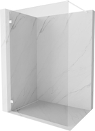 Mexen Lunar ścianka prysznicowa Walk-in lewa 120 x 200 cm, transparent 8 mm, biała - 830-120-000-20-00-L