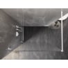 Mexen Lunar ścianka prysznicowa Walk-in lewa 160 x 200 cm, transparent 8 mm, biała - 830-160-000-20-00-L