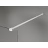 Mexen Lunar ścianka prysznicowa Walk-in lewa 160 x 200 cm, transparent 8 mm, biała - 830-160-000-20-00-L