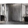 Mexen Lunar ścianka prysznicowa Walk-in lewa 60 x 200 cm, transparent 8 mm, złota - 830-060-000-50-00-L