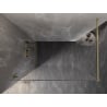Mexen Lunar ścianka prysznicowa Walk-in lewa 80 x 200 cm, transparent 8 mm, złota - 830-080-000-50-00-L