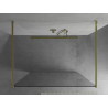Mexen Kioto ścianka prysznicowa wolnostojąca 150 x 200 cm, transparent 8 mm, złota - 800-150-002-50-00