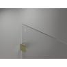 Mexen Lunar ścianka prysznicowa Walk-in lewa 100 x 200 cm, transparent 8 mm, złota szczotkowana - 830-100-000-55-00-L