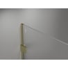 Mexen Lunar ścianka prysznicowa Walk-in lewa 100 x 200 cm, transparent 8 mm, złota szczotkowana - 830-100-000-55-00-L