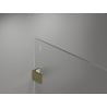 Mexen Lunar ścianka prysznicowa Walk-in lewa 60 x 200 cm, transparent 8 mm, złota - 830-060-000-50-00-L