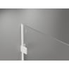Mexen Lunar ścianka prysznicowa Walk-in lewa 160 x 200 cm, transparent 8 mm, biała - 830-160-000-20-00-L