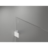 Mexen Lunar ścianka prysznicowa Walk-in lewa 150 x 200 cm, transparent 8 mm, biała - 830-150-000-20-00-L