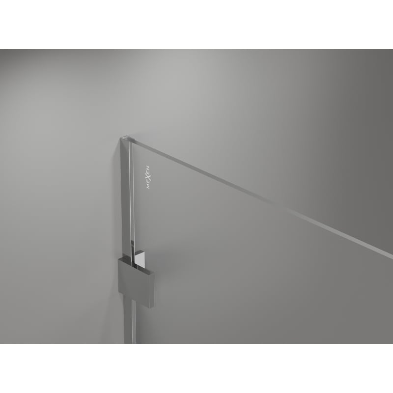 Mexen Lunar ścianka prysznicowa Walk-in lewa 80 x 200 cm, transparent 8 mm, chrom - 830-080-000-01-00-L