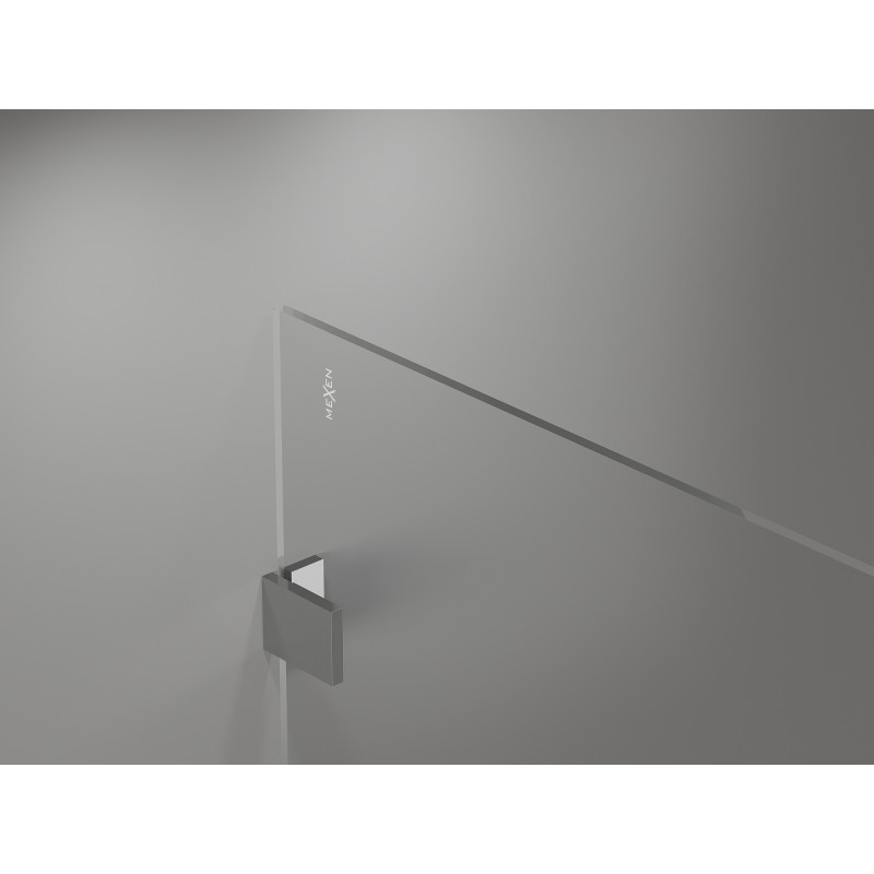 Mexen Lunar ścianka prysznicowa Walk-in lewa 120 x 200 cm, transparent 8 mm, chrom - 830-120-000-01-00-L